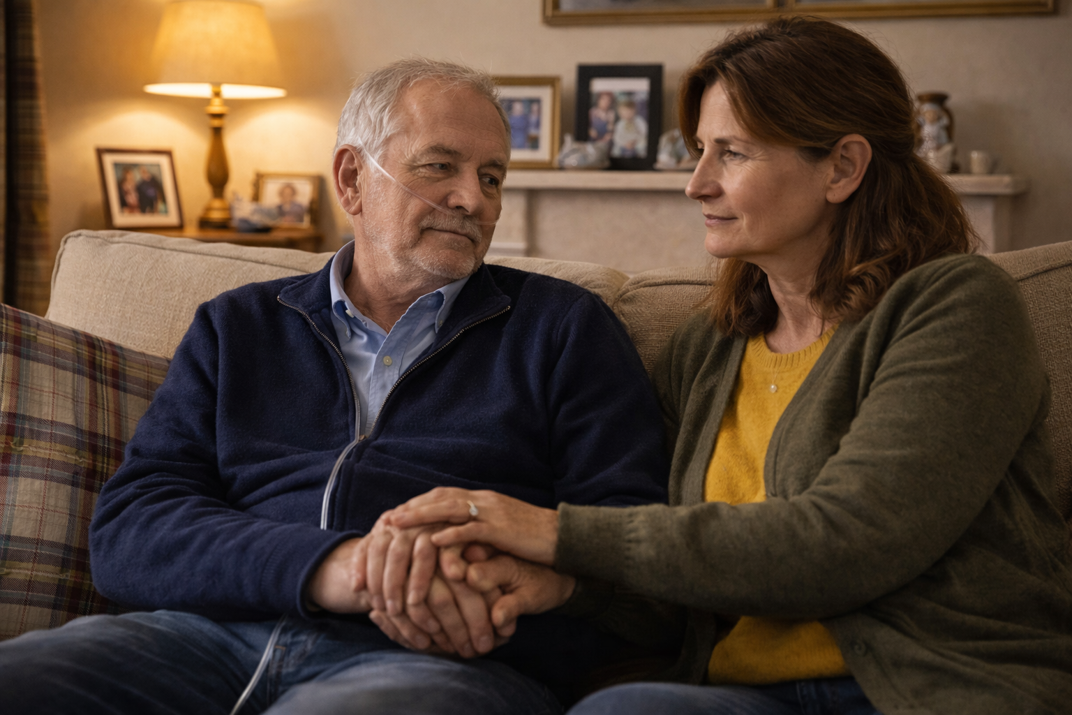 Mesothelioma patient receiving compassionate support at home in Scotland