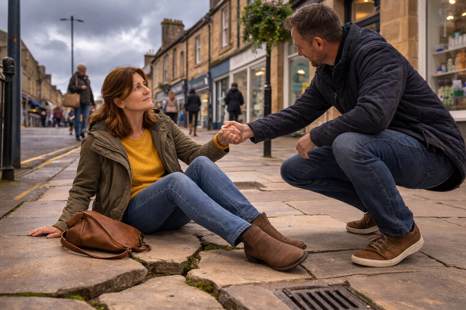 Pavement trip broken paving compensation claim Scotland