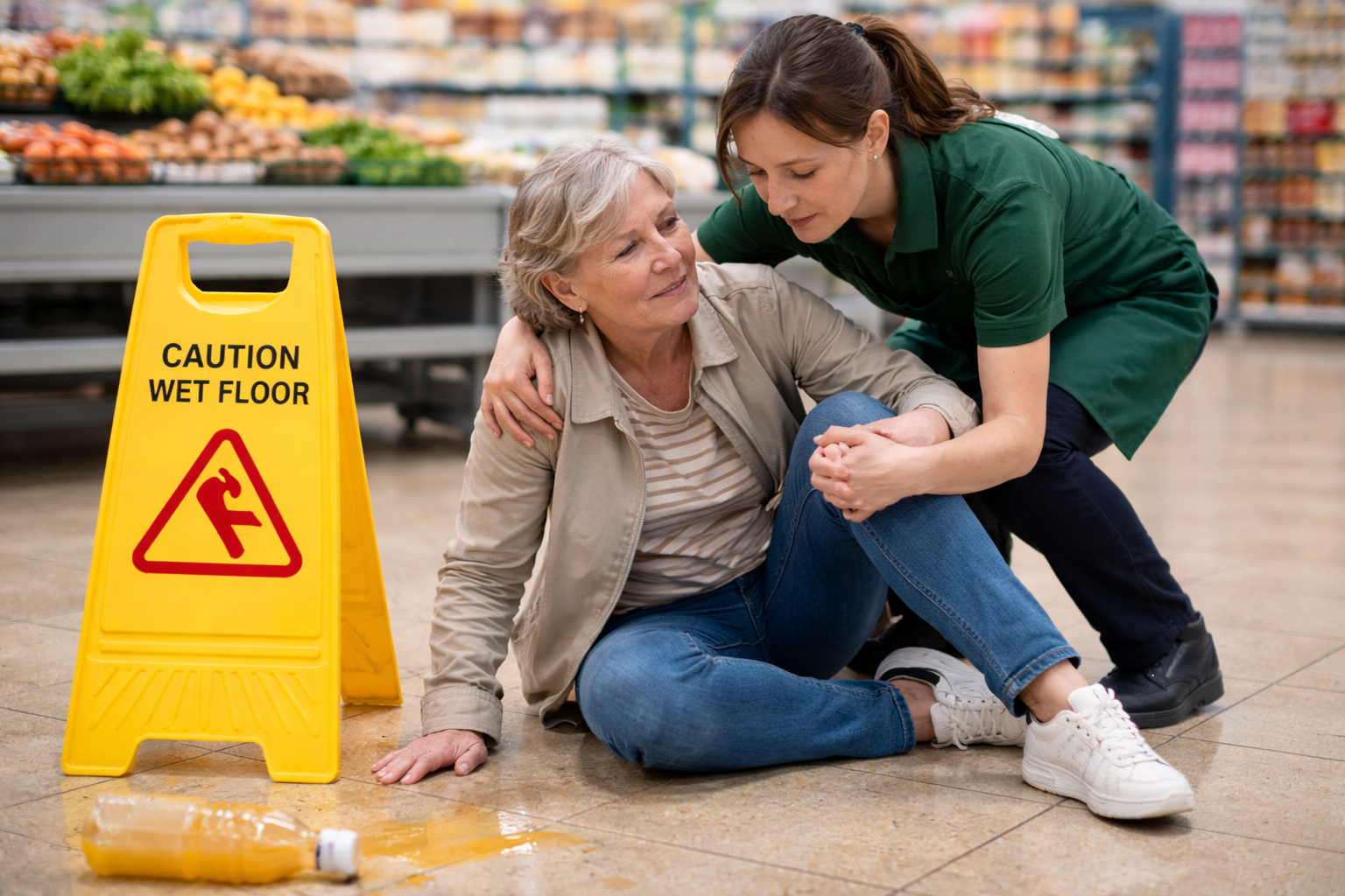 Public place accident slip trip compensation claim Scotland