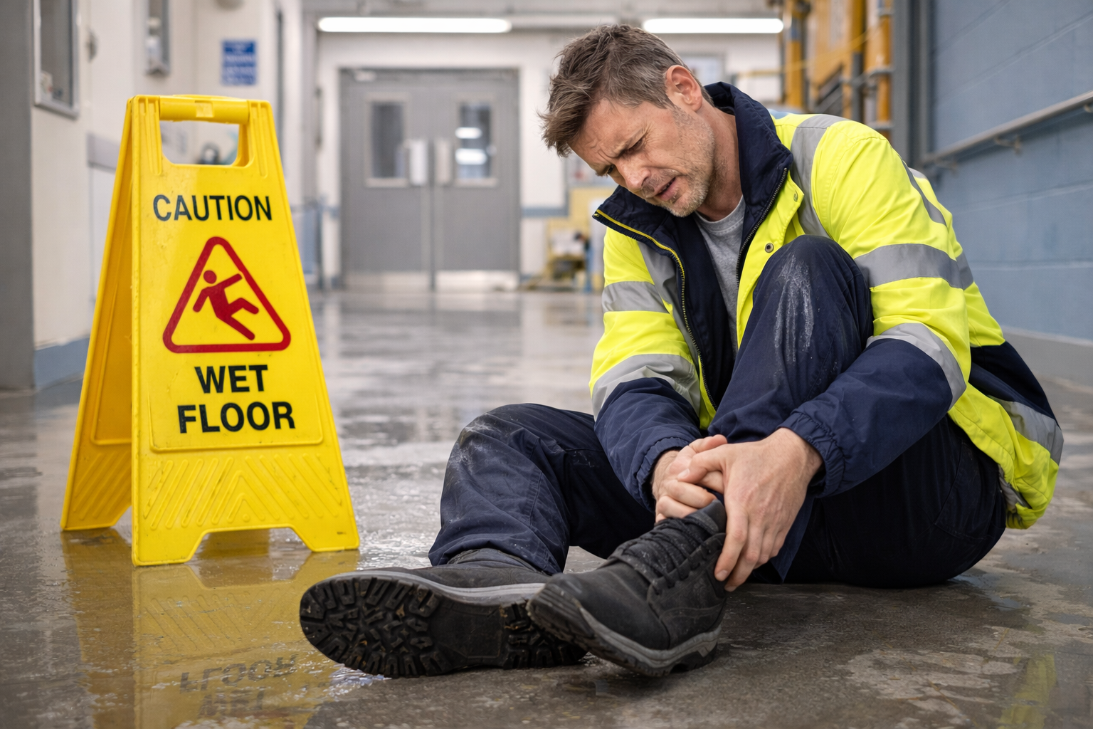 Slip trip fall at work compensation claim Scotland