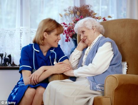 care home worker comforting a covid19 patient care home worker comforting a covid19 patient